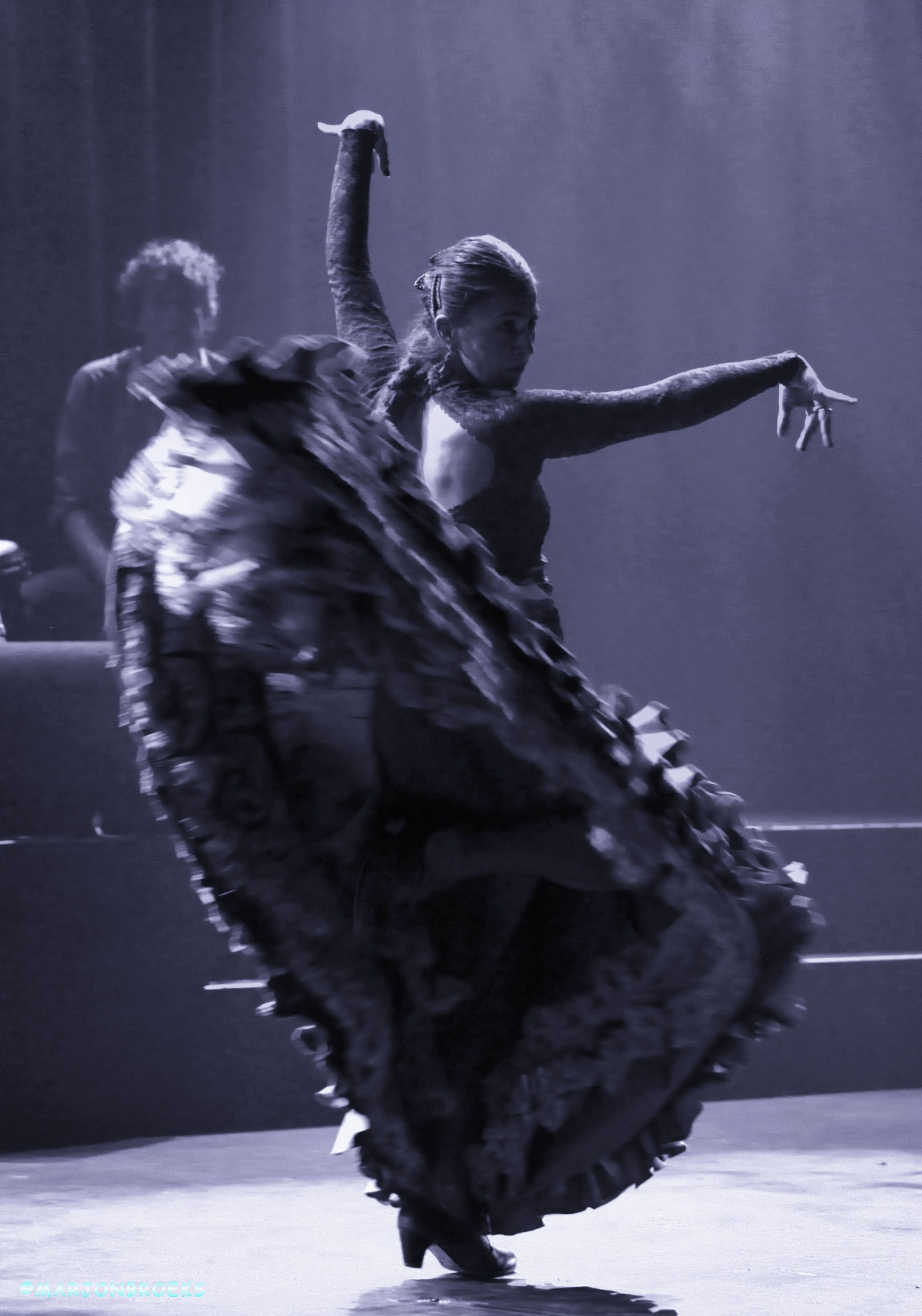 Encuentros tijdens een flamenco-optreden